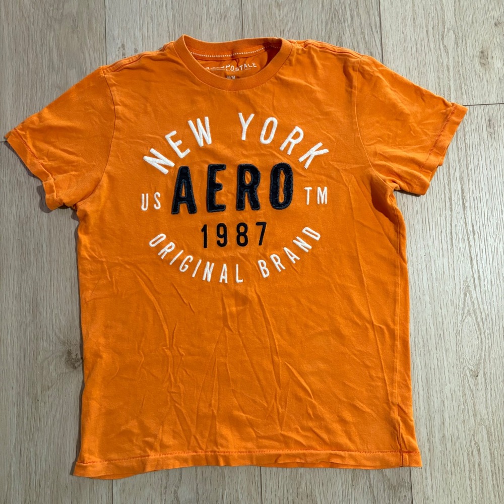Vintage Aeropostale New York Embroidered Shirt Men's Size Medium